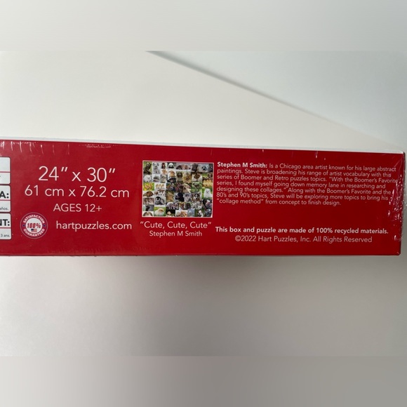 Puzzles With Hart Cute Cute Cute Animals 1000 Piece Puzzle 24x30 STEPHEN M SMITH - Picture 5 of 8